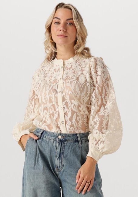 Ecru SUMMUM Blouses BLOUSE FLOWERLACE - large