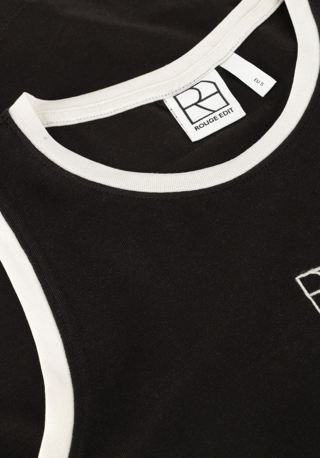 Zwarte ROUGE EDIT Top ROUESME S/L TANK TOP - large