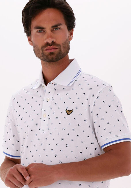 Witte PME LEGEND Polo SHORT SLEEVE POLO FINE PIQUE ALL OVER PRINT - large