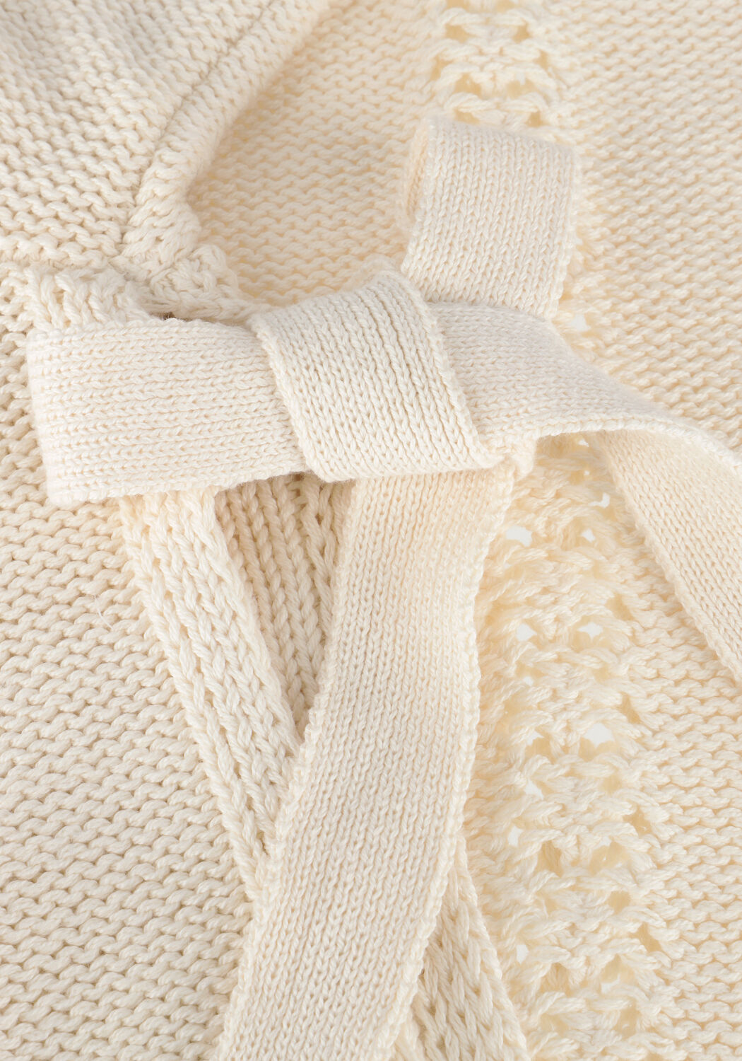 Ecru Y.A.S. Trui YASLAMINA SS KNIT TOP - large