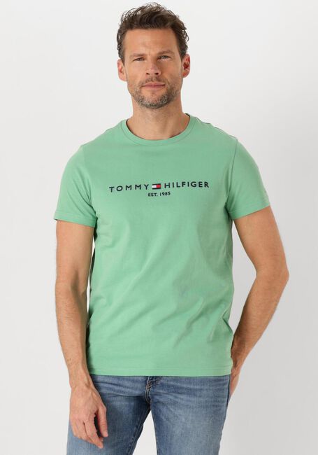 Groene TOMMY HILFIGER T-shirt TOMMY LOGO TEE - large