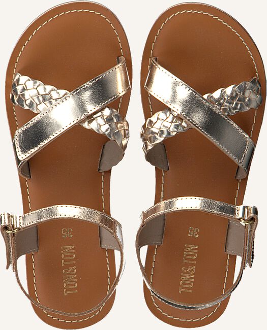 Gouden TON & TON Platte sandalen SH701 Gouden TON & TON Platte sandalen SH701 - large