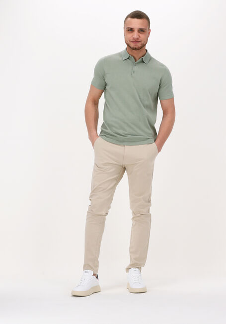 Groene DSTREZZED Polo POLO S/S COTTON KNIT - large