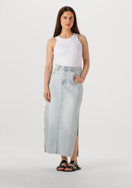 Lichtblauwe WITHBLACK Midirok WBLGALA DENIM SKIRT - large