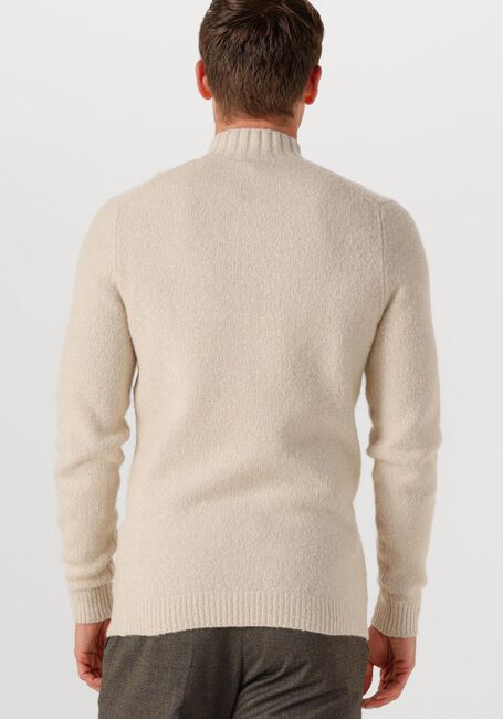 Beige PROFUOMO Coltrui PULLOVER MOCK NECK BOILED WOOL - large