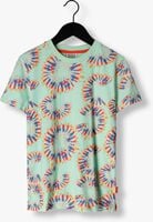 Blauwe SCOTCH & SODA T-shirt RELAXED FIT ALL OVER PRINTED - medium
