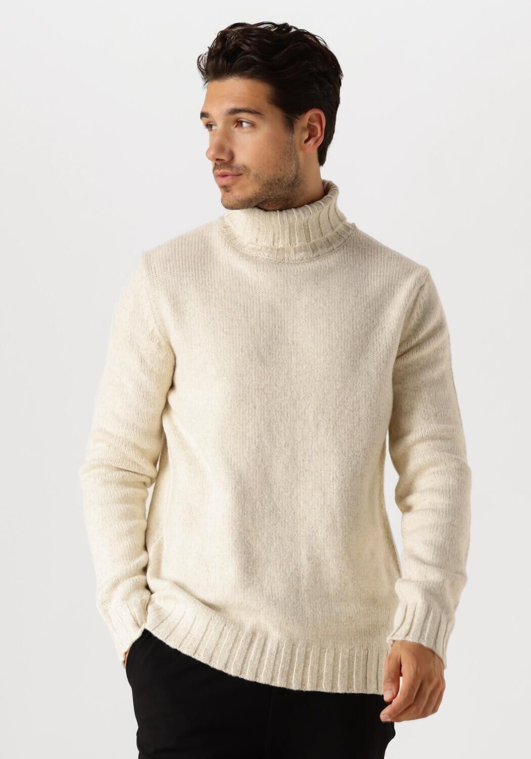 Dstrezzed Heren Turtleneck Sweaters & Vests White Heren