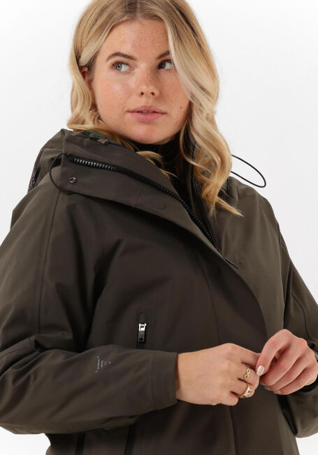 Donkergroene KRAKATAU Parka's QW383 - large