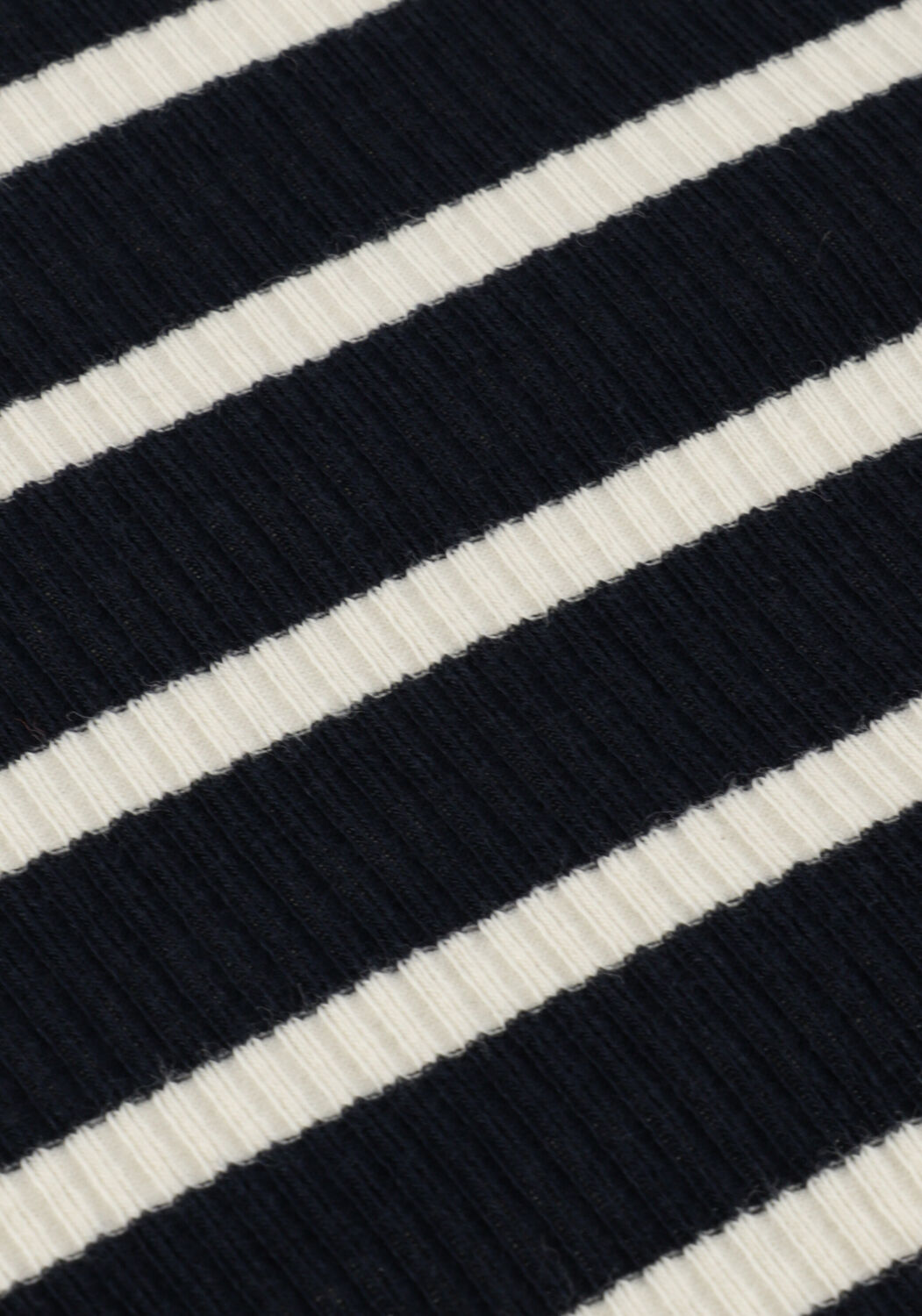 Blauwe PENN & INK Tops & T-shirts COLL NECK STRIPE - large