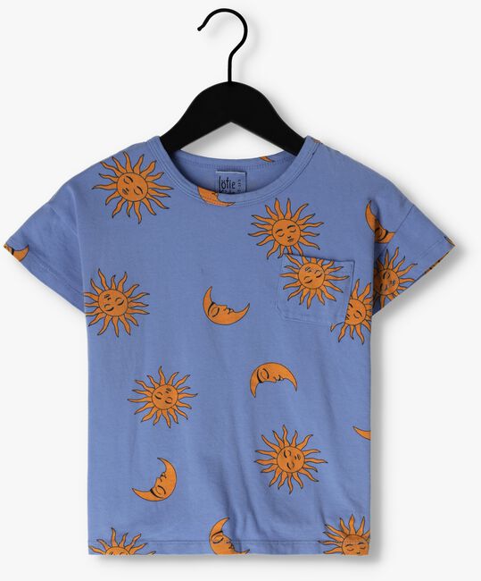 Blauwe LÖTIEKIDS T-shirt TSHIRT SHORT SLEEVE SUN+MOON - large