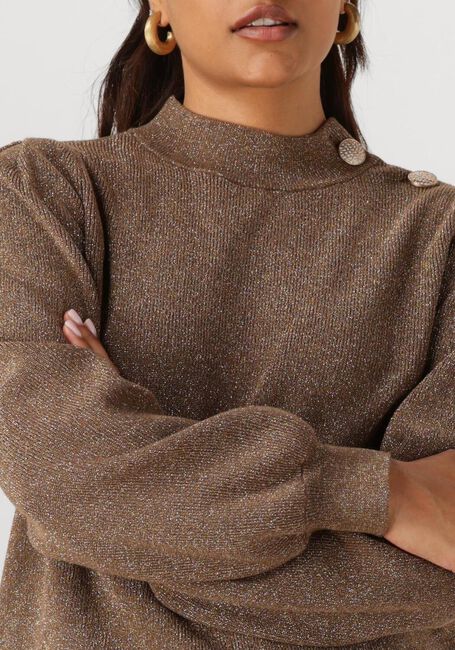 Taupe NUKUS Trui DAYTONA PULLOVER LUREX - large