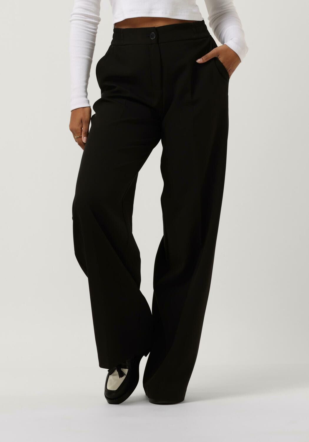 zwarte access wijde broek w2 5084 364