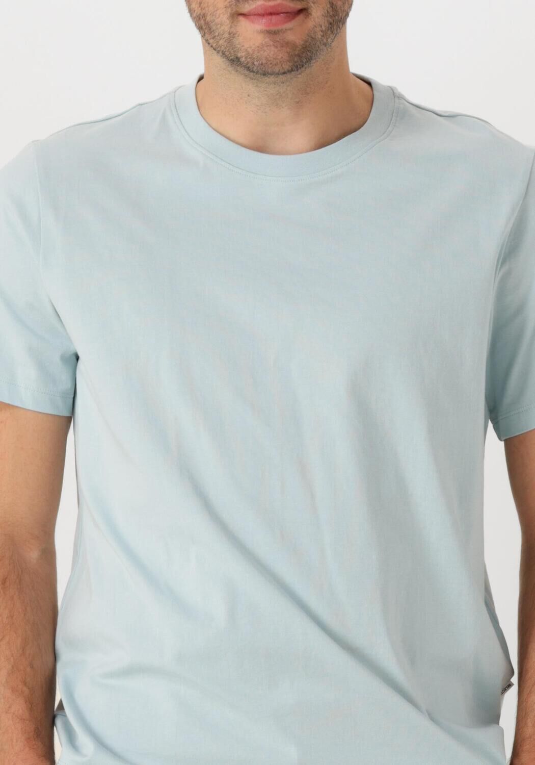 SELECTED HOMME Heren Polo's & T-shirts Slhaspen Ss O-neck Tee Noos Lichtblauw