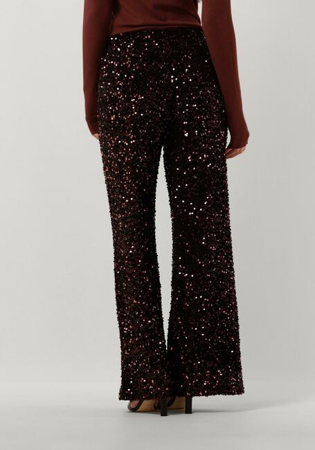 Rode SUMMUM Broeken PANTS SEQUINS VELOUR - large