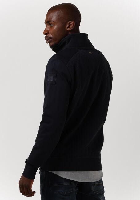 Blauwe PME LEGEND Vest ZIP JACKET JACQUARD INTERLOCK SWEAT - large