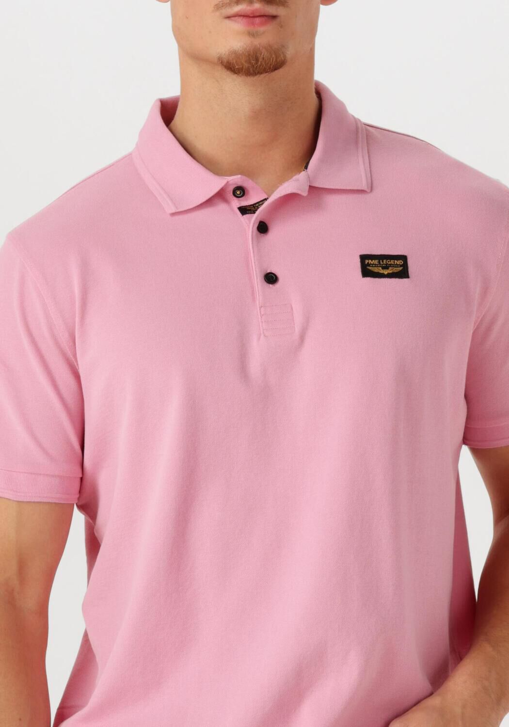 PME LEGEND Heren Polo's & T-shirts Trackway Polo Roze