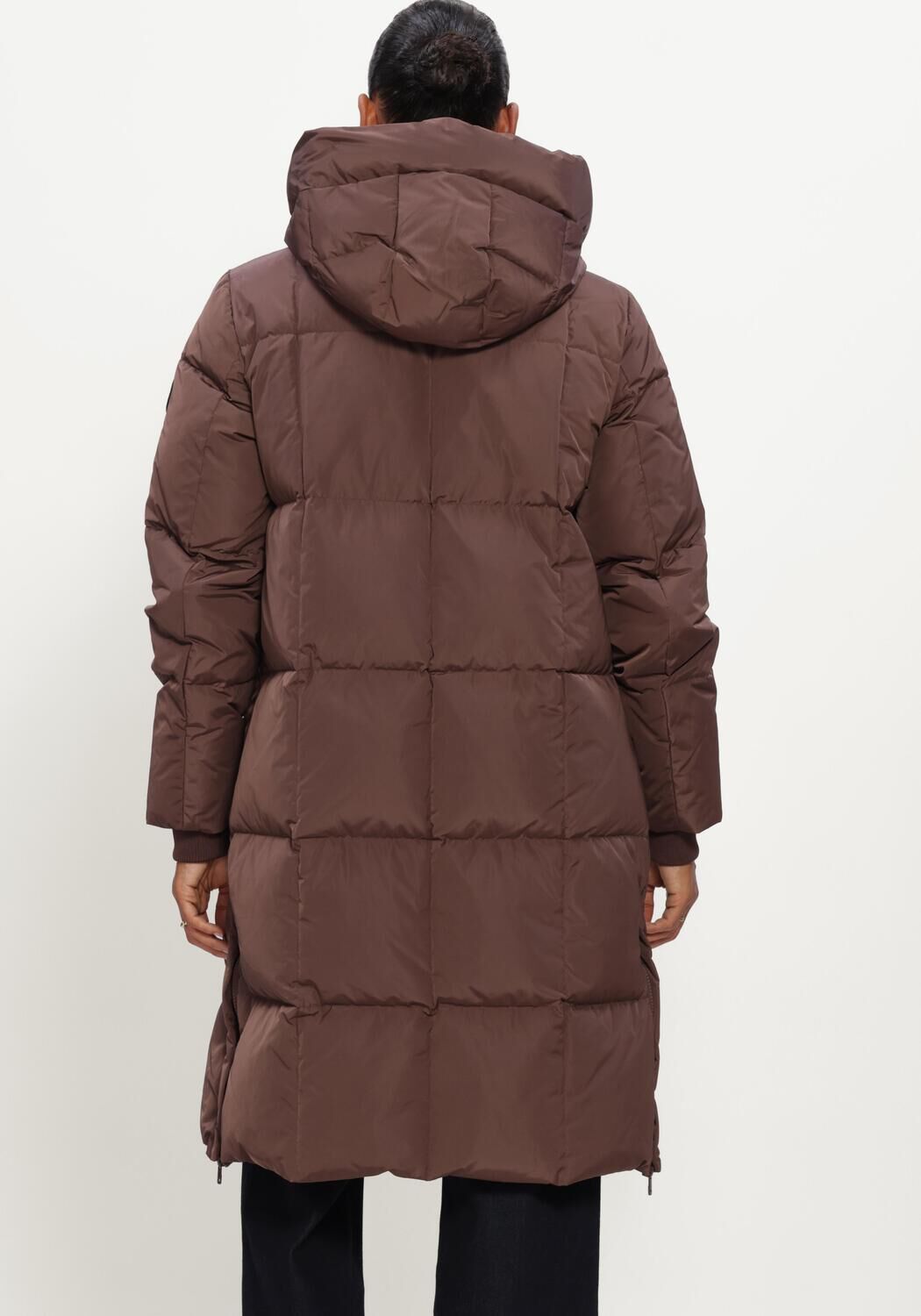 Bruine MOS MOSH Gewatteerde jas MMNOVA SQUARE DOWN COAT - large