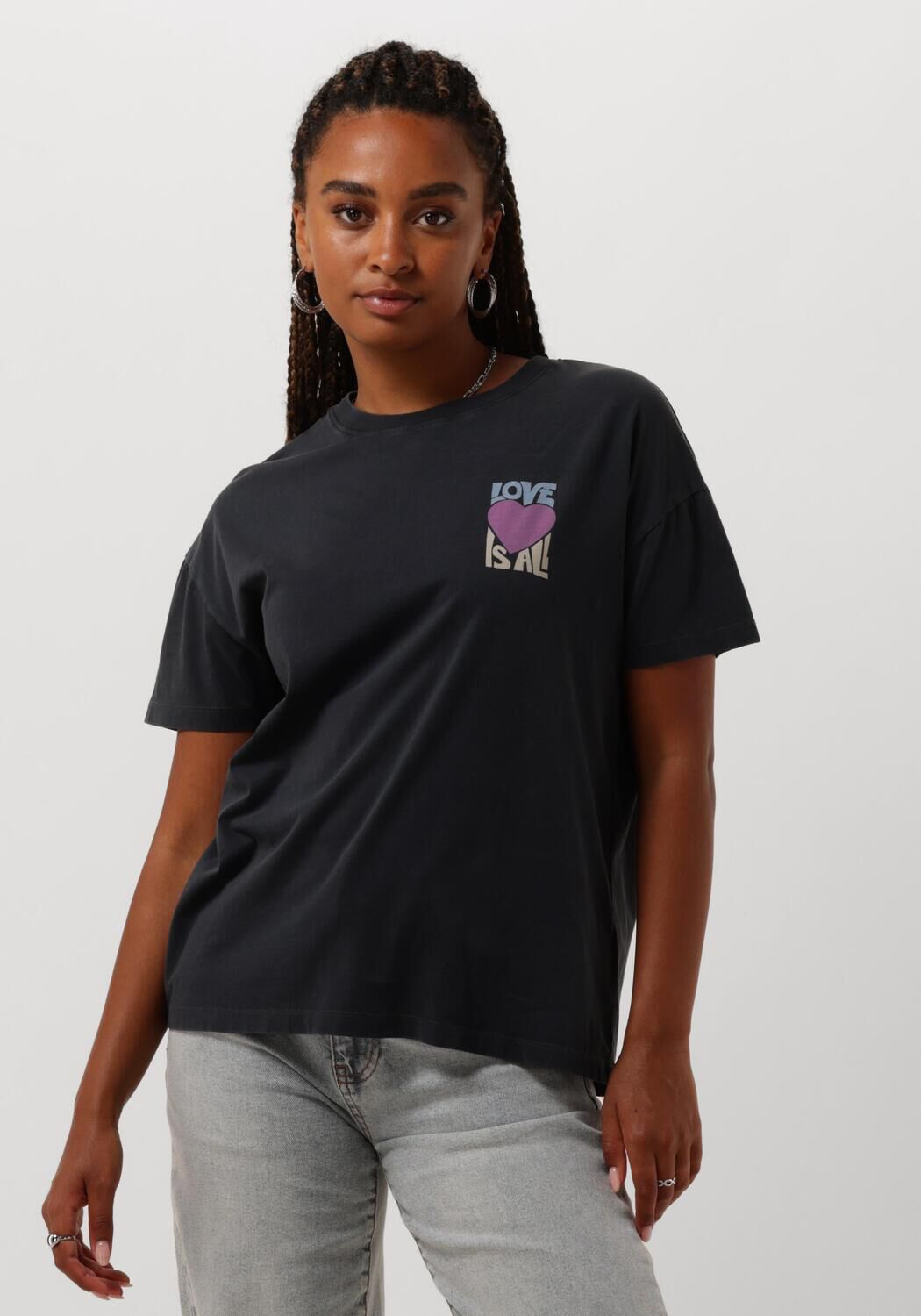 CATWALK JUNKIE Dames Tops & T-shirts Relaxed Tee Grijs