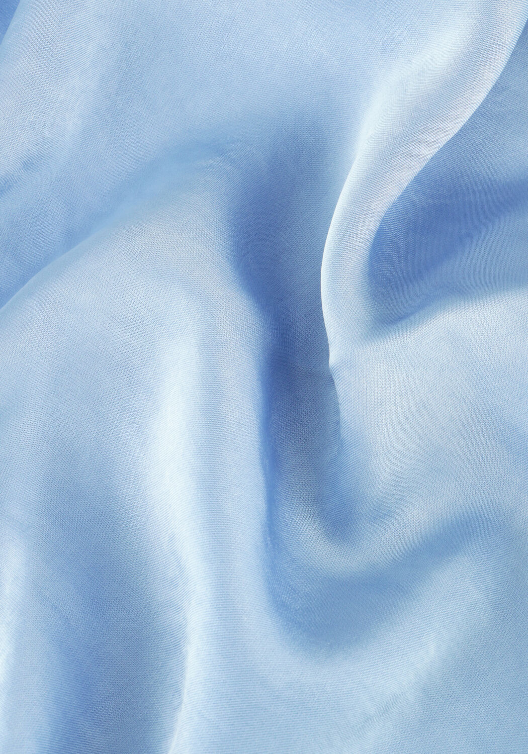 Lichtblauwe NEO NOIR Maxirok VICKY HEAVY SATEEN SKIRT - large