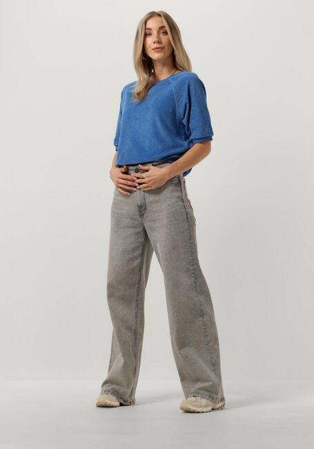 Blauwe BY-BAR T-shirt NEVA SLUB TOP Blauwe BY-BAR T-shirt NEVA SLUB TOP - large