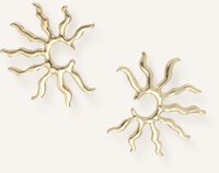 Goudkleurig NOTRE-V Oorbellen EARRING HALF SUNS Goudkleurig NOTRE-V Oorbellen EARRING HALF SUNS - medium