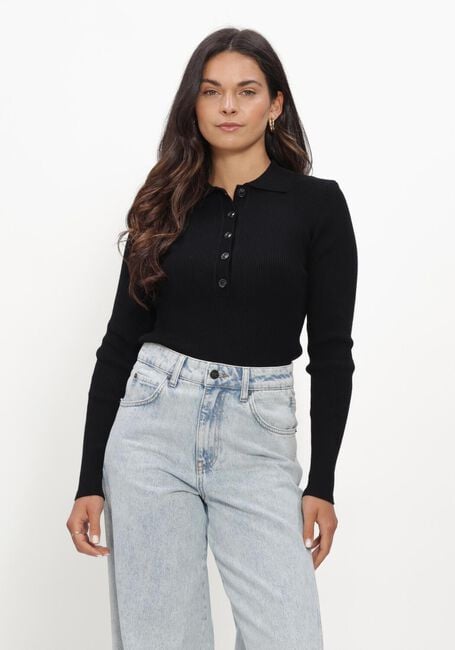 Zwarte BRUUNS BAZAAR Coltrui ANEMONEBBVALEA KNIT POLO - large