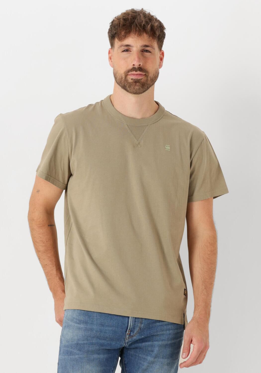 G-Star Raw T-shirt D24449-336 NIFOUS BASE-6057 MILITARY GREEN