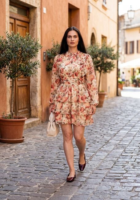 Multi NEO NOIR Midi jurk MIO VINTAGE FLOWER DRESS - large