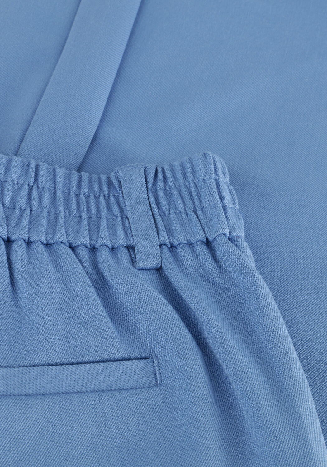 Lichtblauwe OBJECT Pantalon OBJLISA WIDE PANT - large