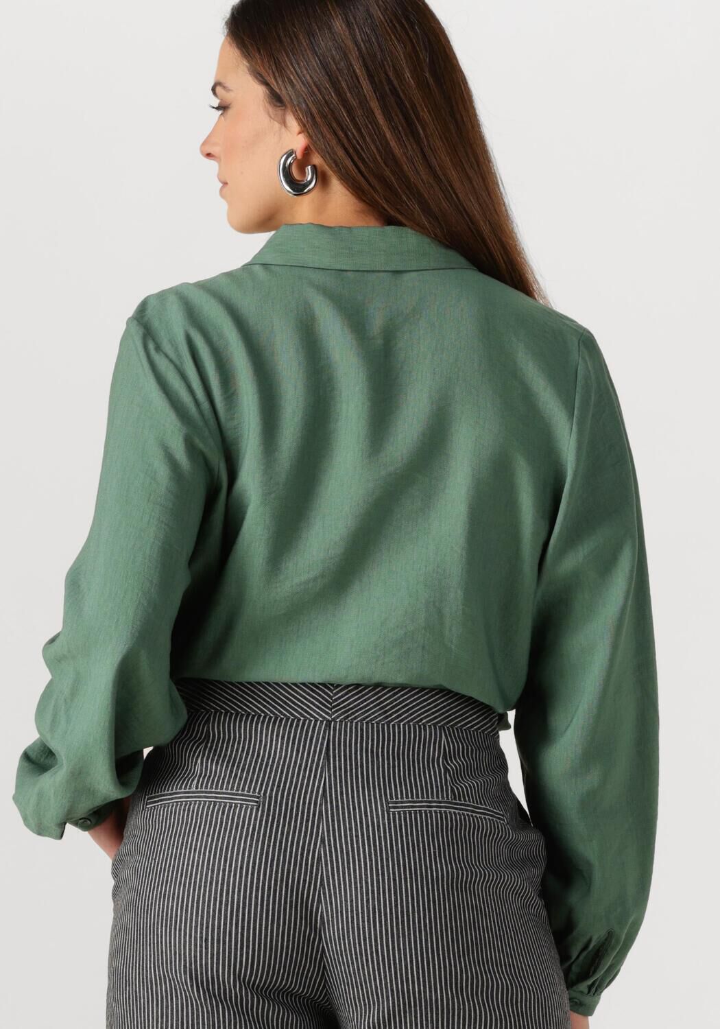ANOTHER LABEL Dames Blouses Bois Shirt L s Donkergroen