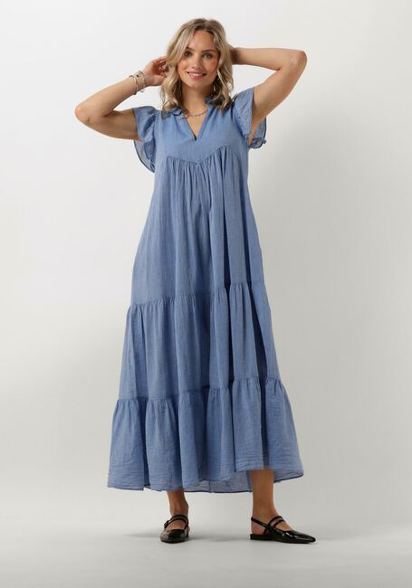 Blauwe DEVOTION Maxi jurk ERIETTA - large