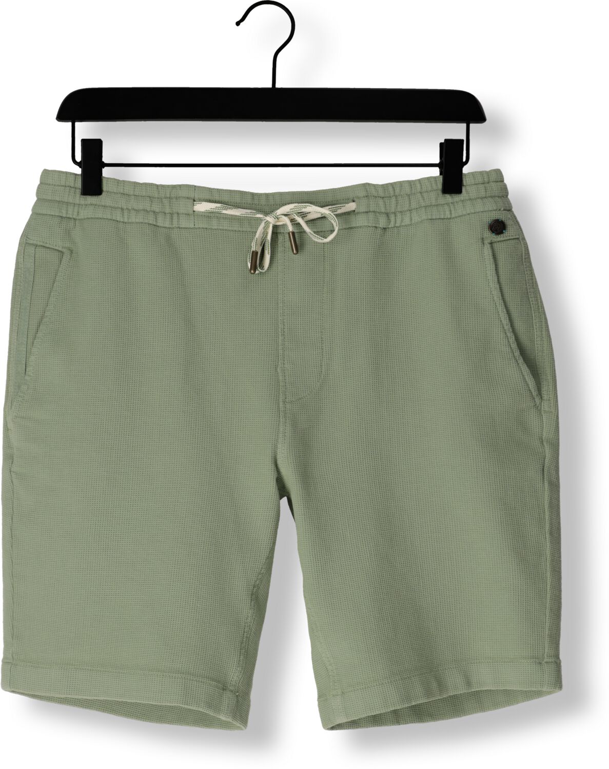 CAST IRON Heren Broeken Chino Shorts Waffle Structure Groen