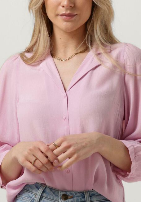 Roze MSCH COPENHAGEN Blouses GALIENA MOROCCO 3/4 SHIRT - large