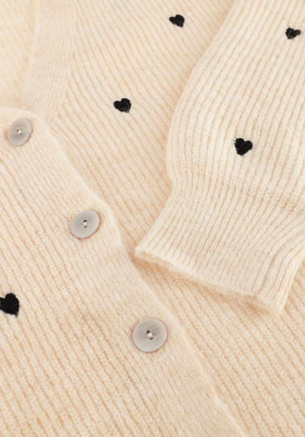 Creme Y.A.S. Vest YASBOW LS EMBROIDED KNIT CARDIGAN - large