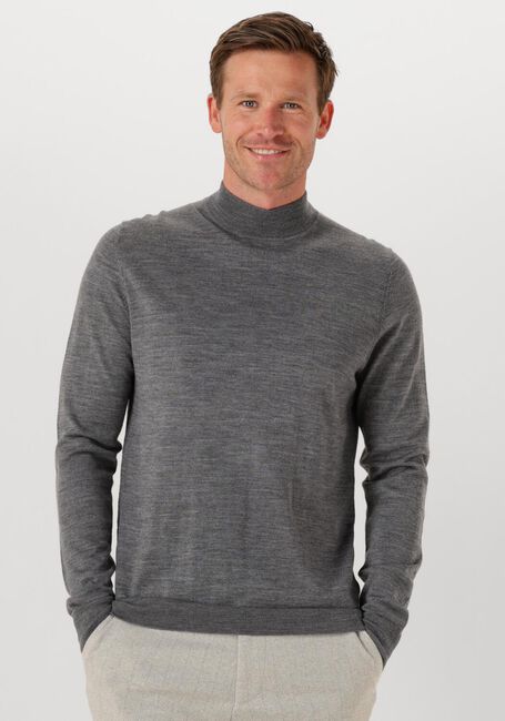 Grijze PROFUOMO Coltrui PULLOVER MOCK NECK MERINO - large