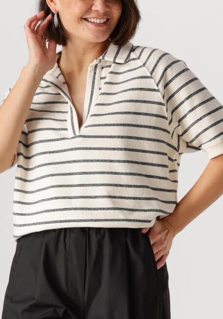 Ecru BY-BAR Top HARPER BRETON STRIPE TOP - large