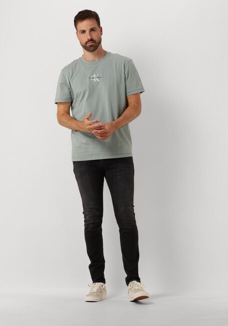 Grijze CALVIN KLEIN T-shirt MONOLOGO TEE - large