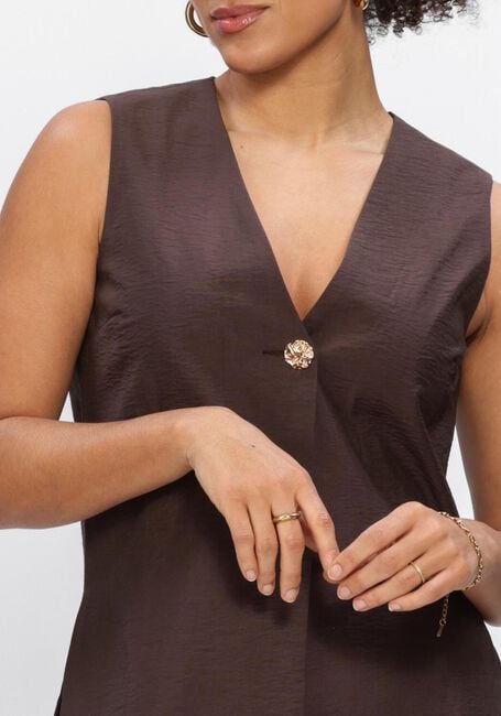 Bruine OBJECT Gilet OBJLISA YUI S/L LO WAISTCOAT - large