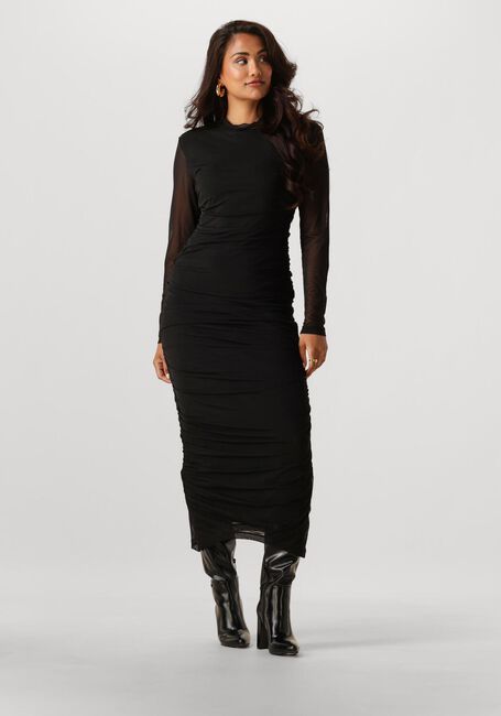 Zwarte NOTRE-V Jurken NV-GILDA MESH JURK UNI - large