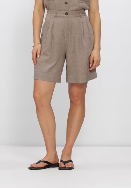 Lichtgrijze MSCH COPENHAGEN Broeken MSCHVIANA GINIA HW SHORTS - large