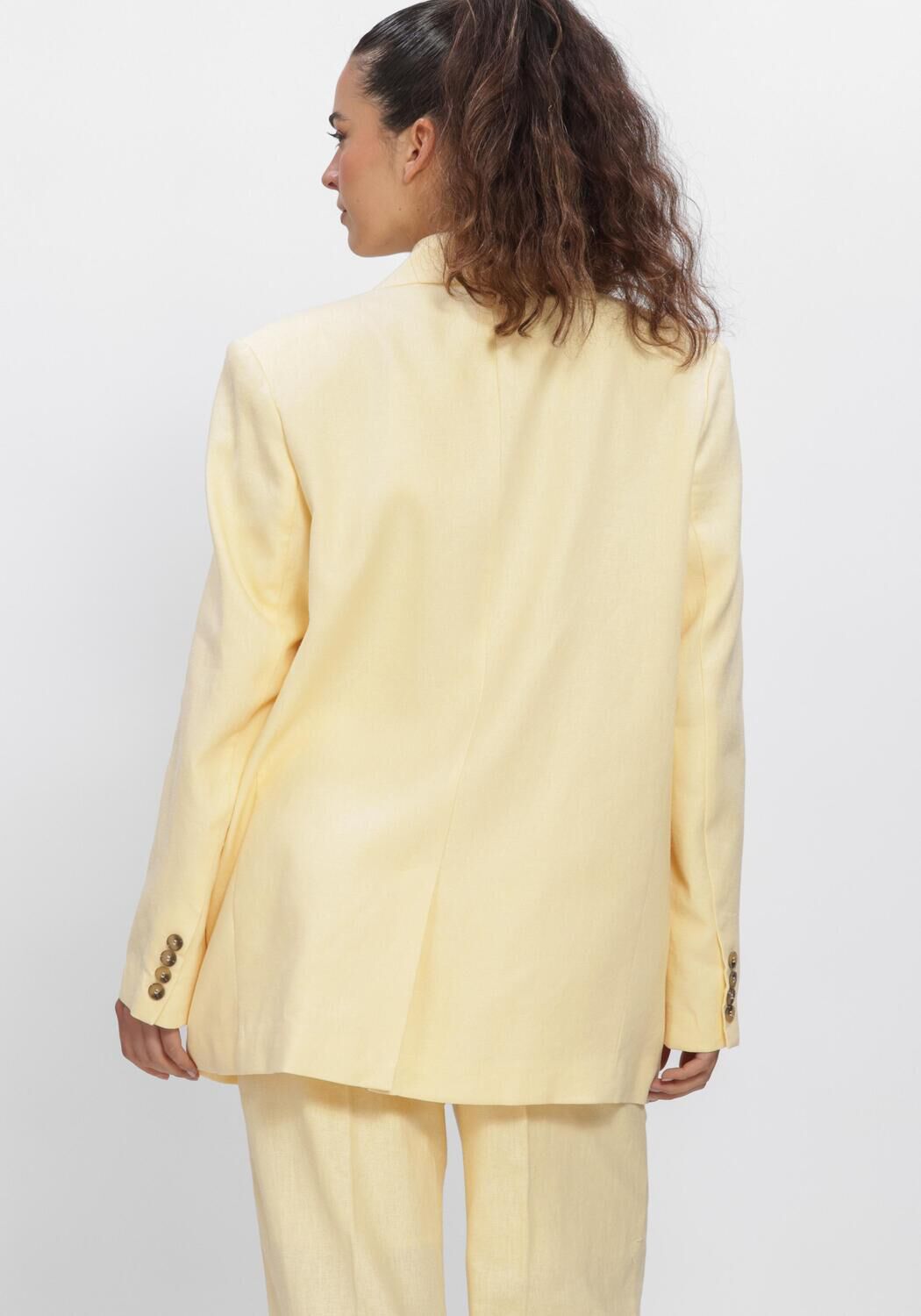 Gele SELECTED WOMEN Blazer SLFOVERSIZED MARLIE DB BLAZER - large