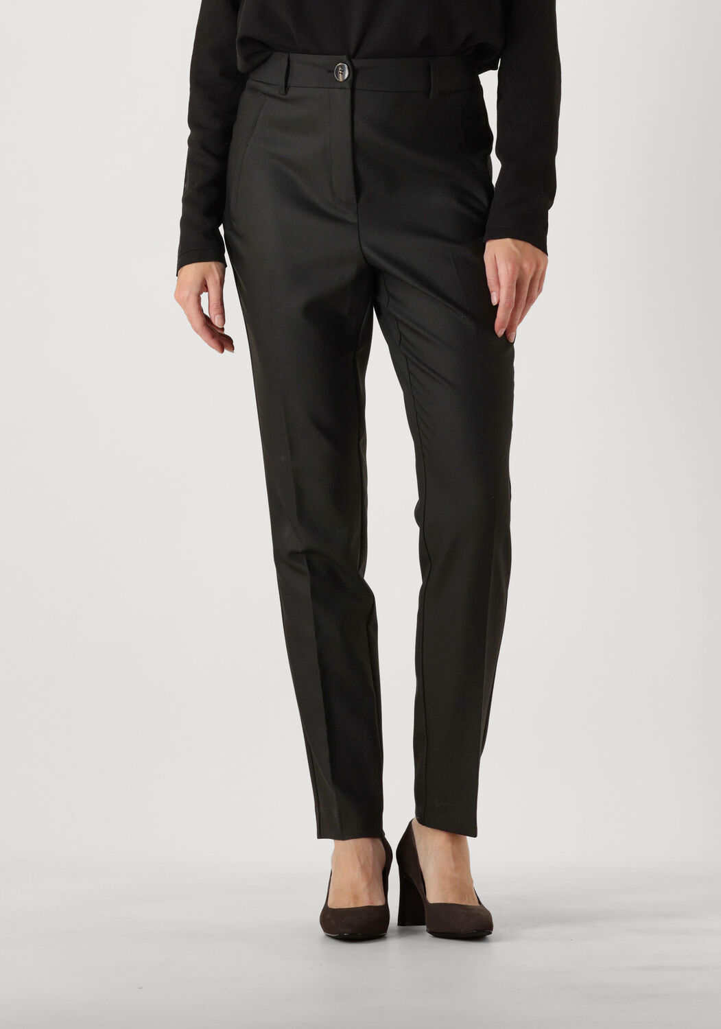 JANSEN AMSTERDAM Dames Broeken Wtq440 Broek Dea Zwart