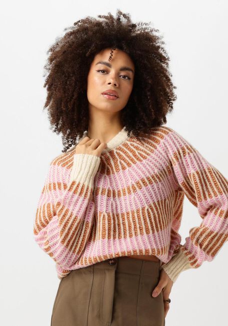 Roze Y.A.S. Trui YASCHRISNA LS KNIT PULLOVER - large
