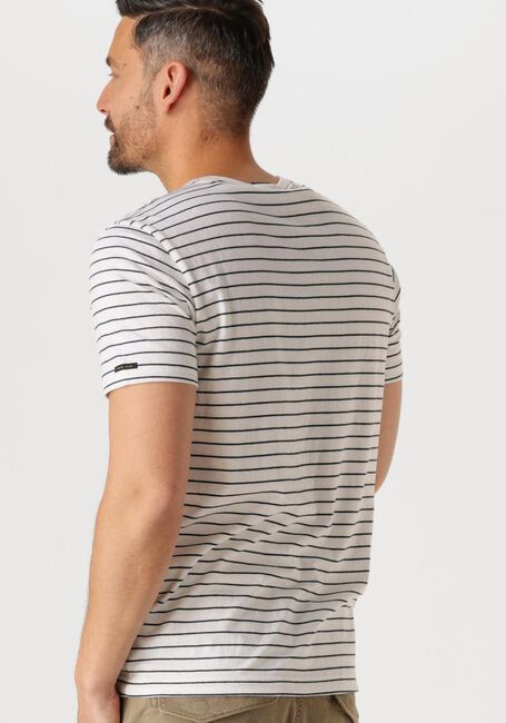 Beige PME LEGEND T-shirt SHORT SLEEVE R-NECK YD MELANGE STRIPED JERSEY - large