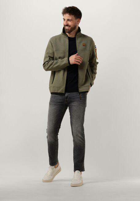 Groene PME LEGEND Vest HOODED JACKET SPACER LOOK SWEAT - large