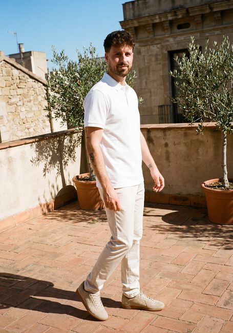 Witte PROFUOMO Polo POLO SS BASIS PIQUE - large