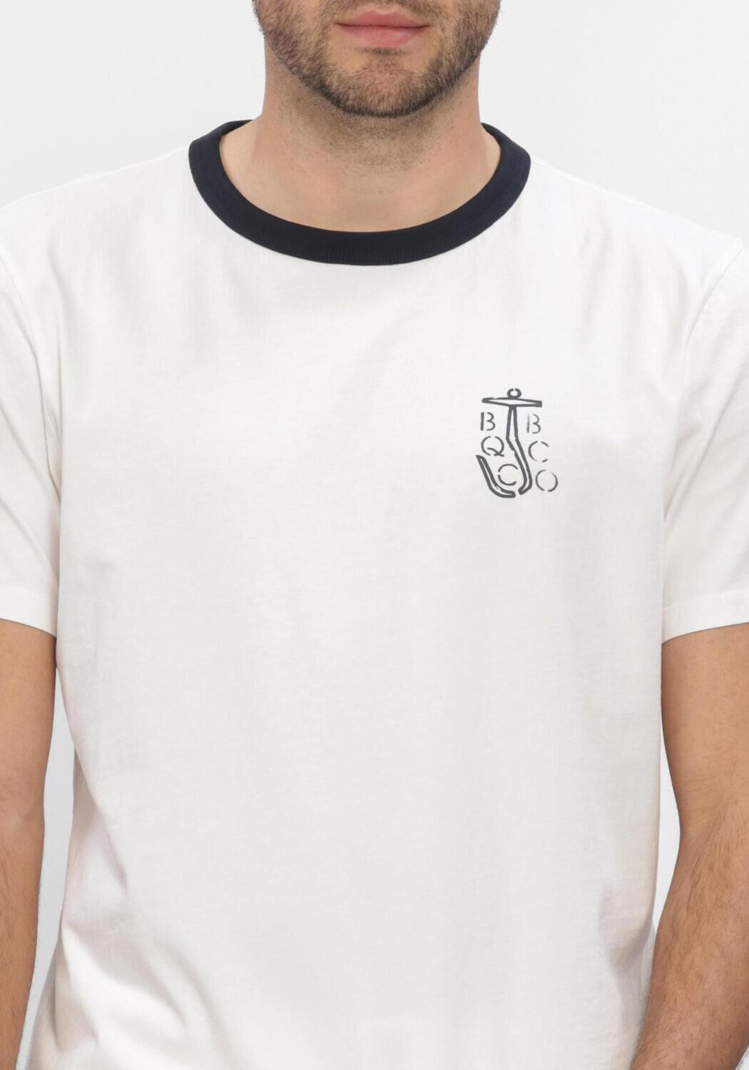 Witte BUTCHER OF BLUE T-shirt CLASSIC ANCHOR TEE - large