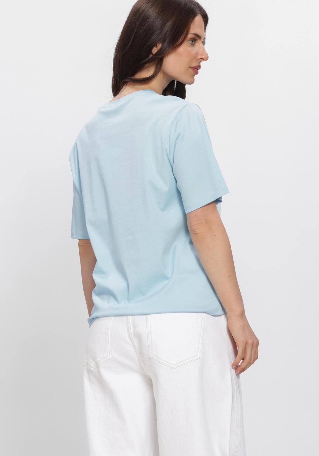 Blauwe MSCH COPENHAGEN T-shirt MSCHMELEA ICON TEE - large