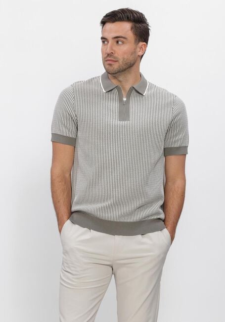 Groene BLUE INDUSTRY Polo KNITTED POLO SHORT SLEEVE - large