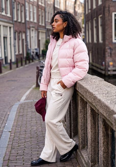 Roze NEW BALANCE Gewatteerde jas BOSTON PUFFER JACKET - large